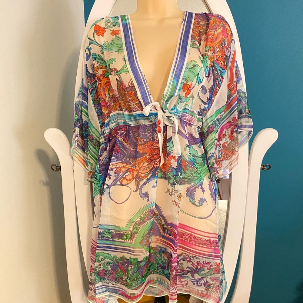 Gorgeous summer silk cover up / dress